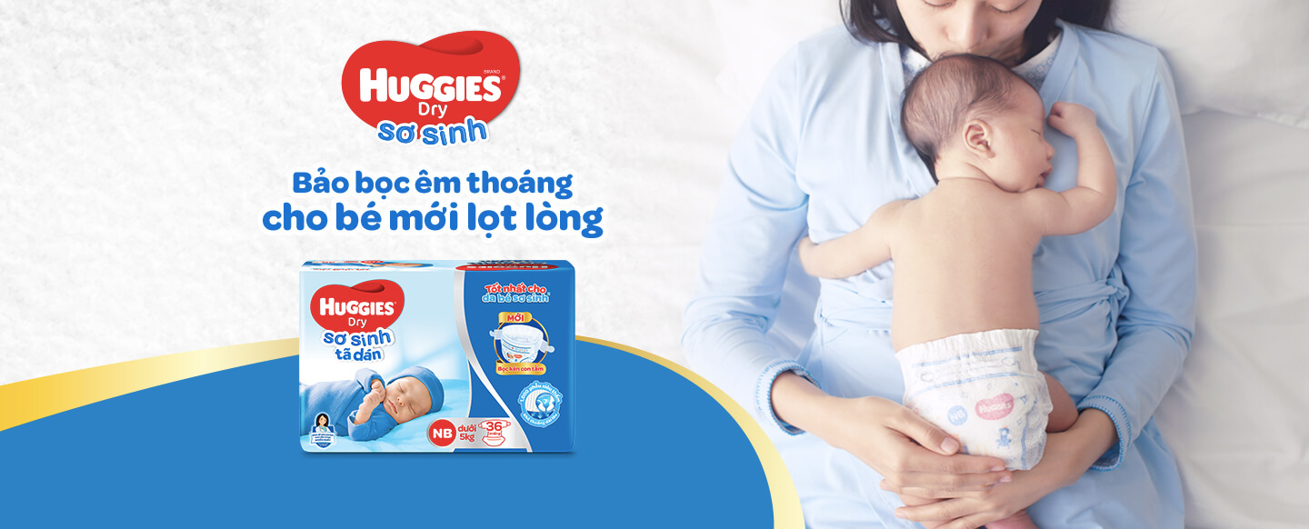 Dòng tã sơ sinh Huggies